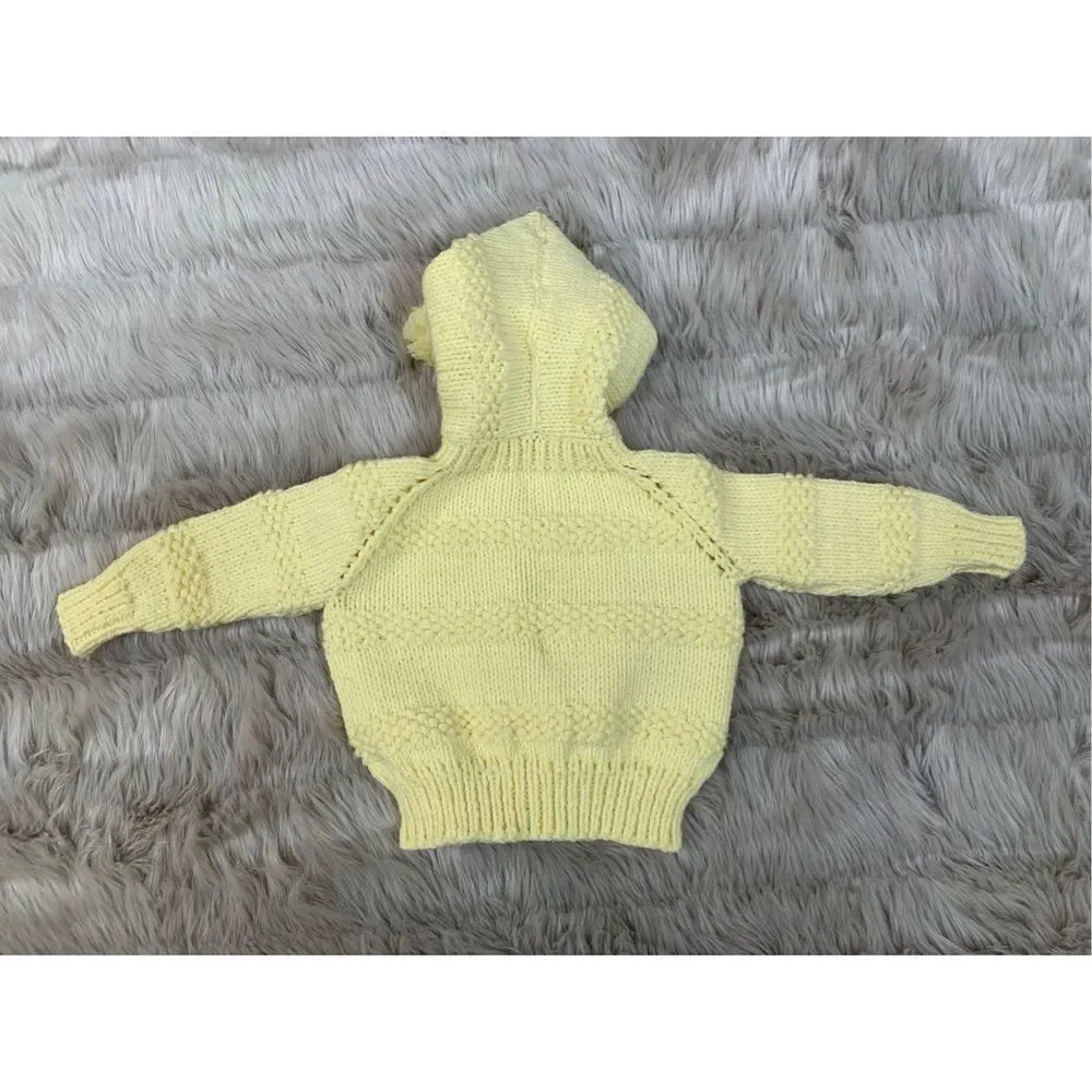 Baby Handmade Knit Sweater with Hood